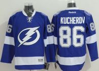 Tampa Bay Lightning -86 Nikita Kucherov Blue Stitched NHL Jersey