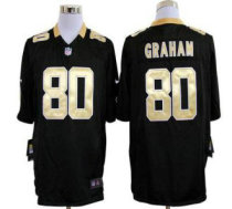 Nike Saints -80 Jimmy Graham Black Team Color Stitched NFL Game Jersey