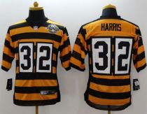 Nike Pittsburgh Steelers #32 Franco Harris Yellow Black Alternate 80TH Throwback Men's Stitched NFL