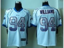 NEW Buffalo Bills -94 Williams White Jerseys(Drift Fashion Elite)