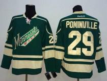 Minnesota Wild -29 Jason Pominville Green Stitched NHL Jersey