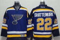 St Louis Blues -22 Kevin Shattenkirk Light Blue Home Stitched NHL Jersey