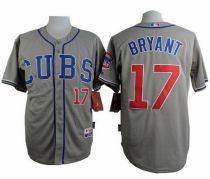 Chicago Cubs -17 Kris Bryant Grey Alternate Road Cool Base Stitched MLB Jersey