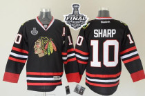 Chicago Blackhawks -10 Patrick Sharp Black 2015 Stanley Cup Stitched NHL Jersey