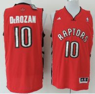 Revolution 30 Toronto Raptors -10 DeMar DeRozan Red Stitched NBA Jersey