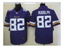 2013 NFL NEW Minnesota Vikings 82 Kyle Rudolph Purple Jerseys(Limited)