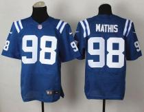 Nike Indianapolis Colts #98 Robert Mathis Royal Blue Team Color Men's Stitched NFL Elite Jersey