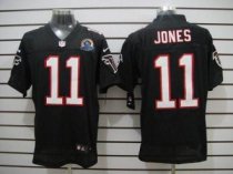 Nike Falcons 11 Julio Jones Black Alternate With Hall of Fame 50th Patch Stitched NFL Elite Jersey