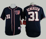 Washington Nationals #31 Max Scherzer Navy Blue Cool Base Stitched MLB Jersey