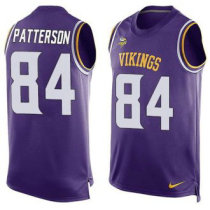 Nike Minnesota Vikings -84 Cordarrelle Patterson Purple Team Color Stitched NFL Limited Tank Top Jer