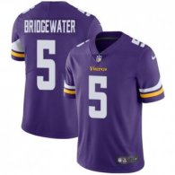 Nike Vikings -5 Teddy Bridgewater Purple Team Color Stitched NFL Vapor Untouchable Limited Jersey