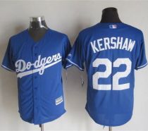 Los Angeles Dodgers -22 Clayton Kershaw Blue New Cool Base Stitched MLB Jersey
