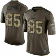 Nike Lions -85 Eric Ebron Green Stitched NFL Limited Salute to Service Jersey