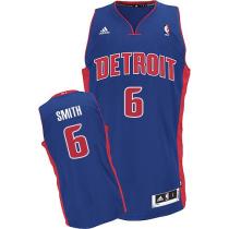 Revolution 30 Detroit Pistons -6 Josh Smith Blue Stitched NBA Jersey