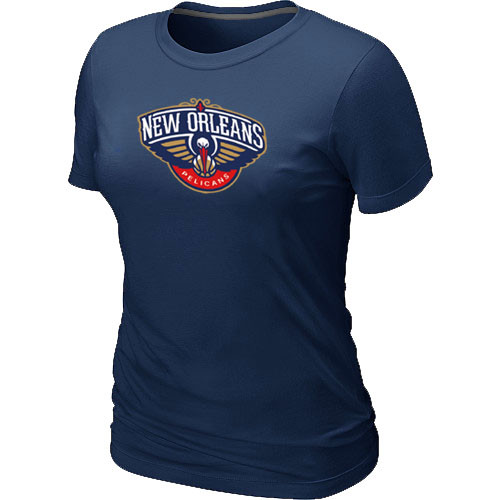 New Orleans Pelicans Big Tall Primary Logo Women T-Shirt (4)
