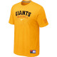 San Francisco Giants Yellow Nike Short Sleeve Practice T-Shirt