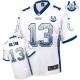 Nike Indianapolis Colts #13 TY Hilton White With 30TH Seasons Patch Men's Stitched NFL Elite Drift F