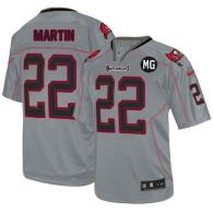 NikeTampa Bay Buccaneers #22 Doug Martin Lights Out Grey With MG Patch Men‘s Stitched NFL Elite Jers