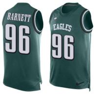 Nike Eagles -96 Derek Barnett Midnight Green Team Color Stitched NFL Limited Tank Top Jersey