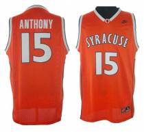 New York Knicks -15 Carmelo Anthony Orange Syracuse College Stitched NBA Jersey