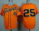 San Francisco Giants #25 Barry Bonds Orange Alternate Cool Base Stitched MLB Jersey