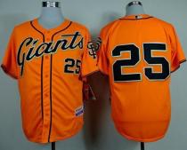 San Francisco Giants #25 Barry Bonds Orange Alternate Cool Base Stitched MLB Jersey