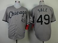 Chicago White Sox -49 Chris Sale Grey Cool Base Stitched MLB Jerseys