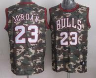 Chicago Bulls -23 Michael Jordan Camo Stealth Collection Stitched NBA Jersey
