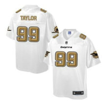 Nike Miami Dolphins -99 Jason Taylor White NFL Pro Line Fashion Game Jersey