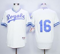 Kansas City Royals -16 Bo Jackson White 1974 Turn Back The Clock Stitched MLB Jersey
