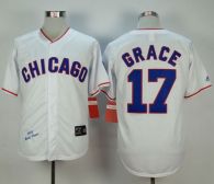 Mitchell And Ness 1988 Chicago Cubs -17 Mark Grace White Stitched MLB Jersey