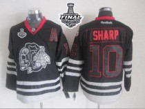 Chicago Blackhawks -10 Patrick Sharp New Black Ice 2015 Stanley Cup Stitched NHL Jersey