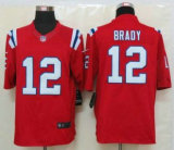 Nike Patriots -12 Tom Brady Red Alternate Stitched NFL Limited Jersey