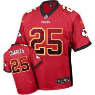 Nike Kansas City Chiefs #25 Jamaal Charles Red Team Color Men's Stitched NFL Elite Drift Fashion Jer