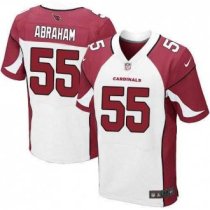 Nike Arizona Cardinals -55 Abraham Jersey White Elite Road Jersey