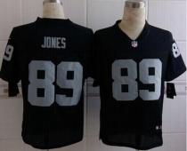 Nike Oakland Raiders #89 James Jones Black Team Color Men's Stitched NFL Elite Jersey