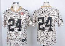 Nike Seattle Seahawks #24 Marshawn Lynch Camo USMC Men‘s Stitched NFL Elite Jersey