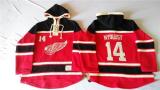 Detroit Red Wings -14 Gustav Nyquist Red Sawyer Hooded Sweatshirt Stitched NHL Jersey