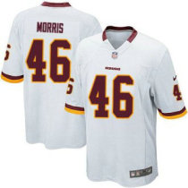 Nike Redskins -46 Alfred Morris White Stitched NFL Game Jersey