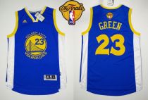 Revolution 30 Golden State Warriors -23 Draymond Green Blue The Finals Patch Stitched NBA Jersey