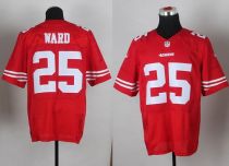 Nike San Francisco 49ers #25 Jimmie Ward Red Team Color Men's Stitched NFL Elite Jersey