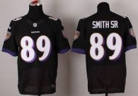 Nike Ravens -89 Steve Smith Black Alternate Men's Stitched NFL New Elite Jersey