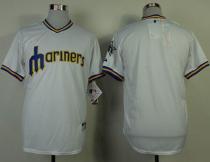 Seattle Mariners Blank White 1979 Turn Back The Clock Stitched MLB Jersey