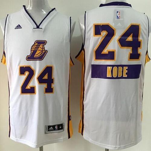 Los Angeles Lakers #24 Kobe Bryant White 2014-15 Christmas Day Stitched Youth NBA Jersey