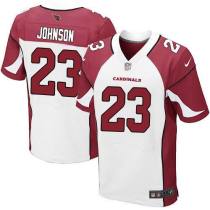 Nike Arizona Cardinals -23 Chris Johnson White Stitched NFL Elite Jersey