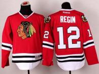 Chicago Blackhawks -12 Peter Regin Red Stitched NHL Jersey