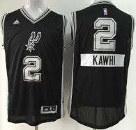 San Antonio Spurs -2 Kawhi Leonard Black 2014-15 Christmas Day Stitched NBA Jersey