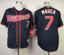 Minnesota Twins -7 Joe Mauer Stitched Navy Blue Cool Base MLB Jersey