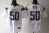 Nike San Diego Chargers -50 Manti Te'o White Men’s Stitched NFL Elite Jersey
