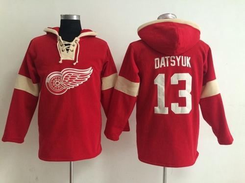 Detroit Red Wings -13 Pavel Datsyuk Red Pullover NHL Hoodie